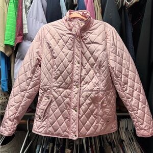 Light Pink Crown & Ivy Diamond Quilted Jacket